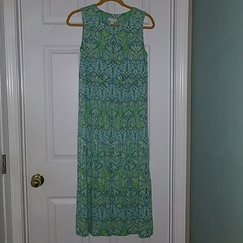  J. Jill Stunning Paisley Maxi Dress Sz S NWOT